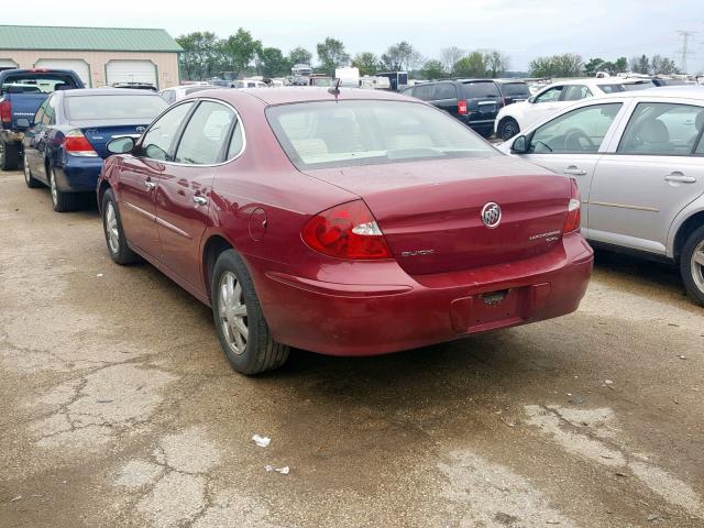 2G4WD582861225003 - 2006 BUICK LACROSSE C MAROON photo 3