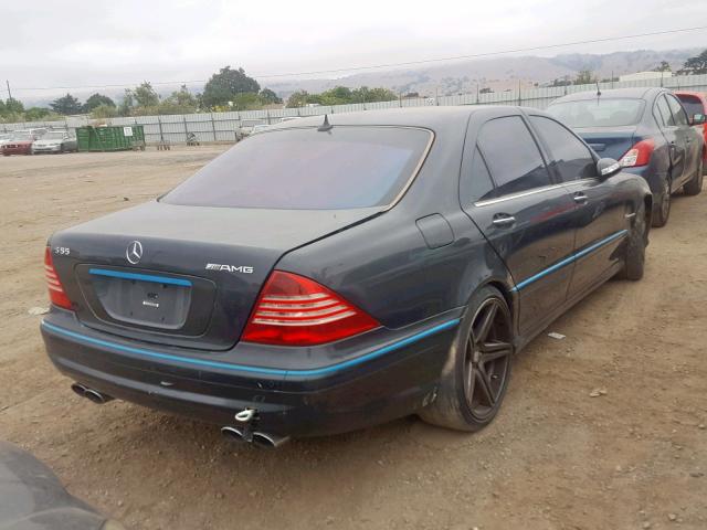 WDBNG74J94A389359 - 2004 MERCEDES-BENZ S 55 AMG GRAY photo 4