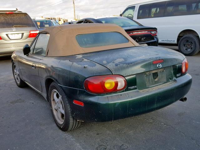 JM1NB3535X0106720 - 1999 MAZDA MX-5 MIATA GREEN photo 3