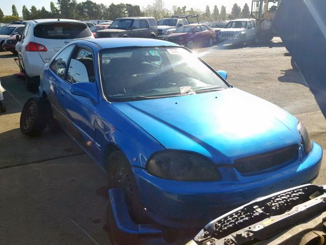 1HGEJ6225TL033326 - 1996 HONDA CIVIC DX BLUE photo 1