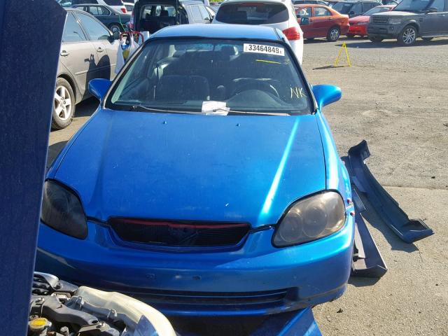 1HGEJ6225TL033326 - 1996 HONDA CIVIC DX BLUE photo 9