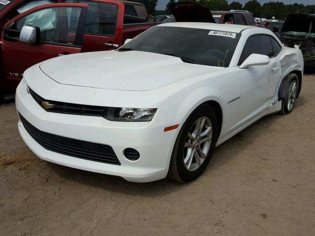 2G1FA1E33E9307636 - 2014 CHEVROLET CAMARO LS WHITE photo 2