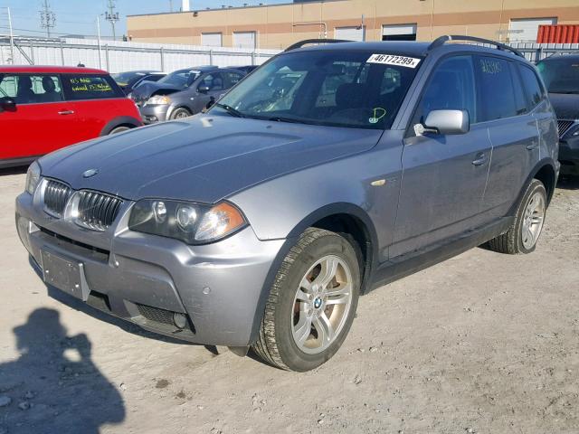 WBXPA93446WG77210 - 2006 BMW X3 3.0I SILVER photo 2