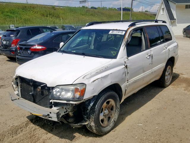 JTEGD21A070157703 - 2007 TOYOTA HIGHLANDER WHITE photo 2