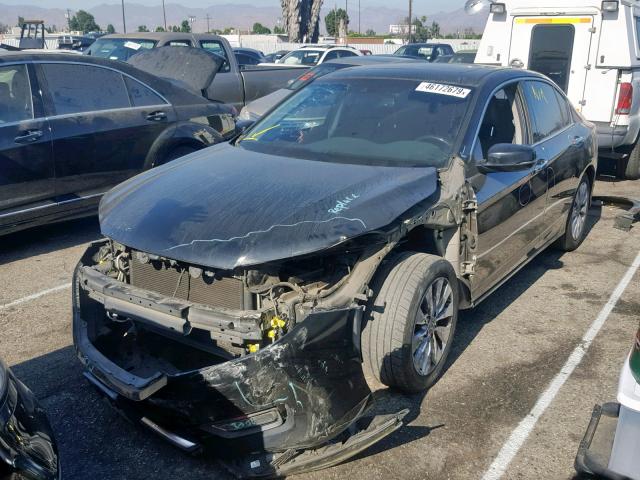 1HGCR3F89DA021058 - 2013 HONDA ACCORD EXL BLACK photo 2