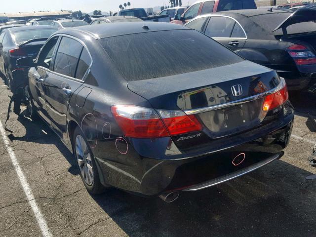 1HGCR3F89DA021058 - 2013 HONDA ACCORD EXL BLACK photo 3