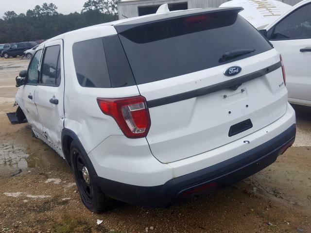 1FM5K8ARXGGB74165 - 2016 FORD EXPLORER P WHITE photo 3