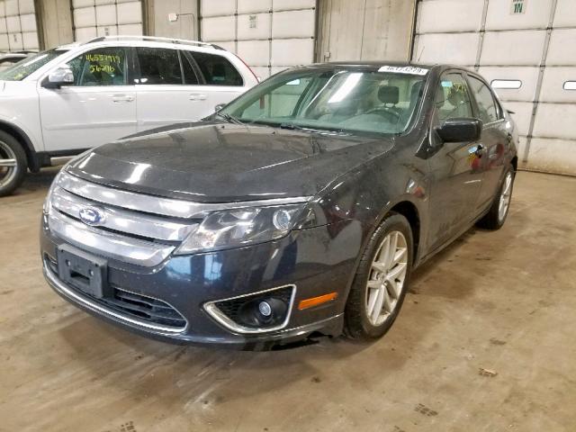 3FAHP0JA8BR251363 - 2011 FORD FUSION SEL BLACK photo 2