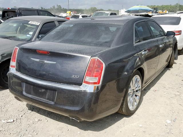 2C3CCAAGXEH327826 - 2014 CHRYSLER 300 BLACK photo 4