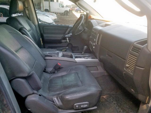 5N1AA08A15N720492 - 2005 NISSAN ARMADA SE BLACK photo 5