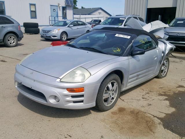 4A3AE45G64E035490 - 2004 MITSUBISHI ECLIPSE SP SILVER photo 2