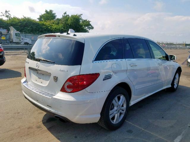 4JGCB22EX8A081554 - 2008 MERCEDES-BENZ R 320 CDI WHITE photo 4