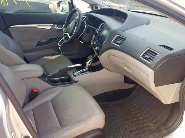 19XFB2F94FE086791 - 2015 HONDA CIVIC EXL 银色 照片 5
