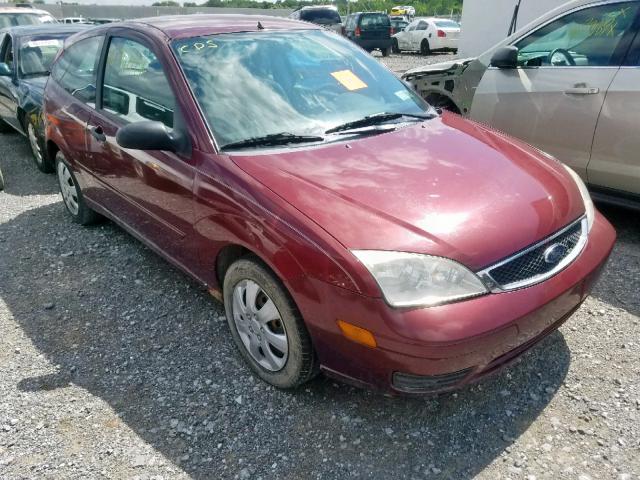 1FAHP31NX7W135381 - 2007 FORD FOCUS ZX3 RED photo 1