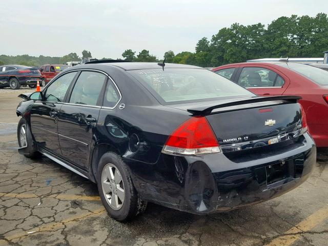 2G1WT57KX91103300 - 2009 CHEVROLET IMPALA 1LT BLACK photo 3