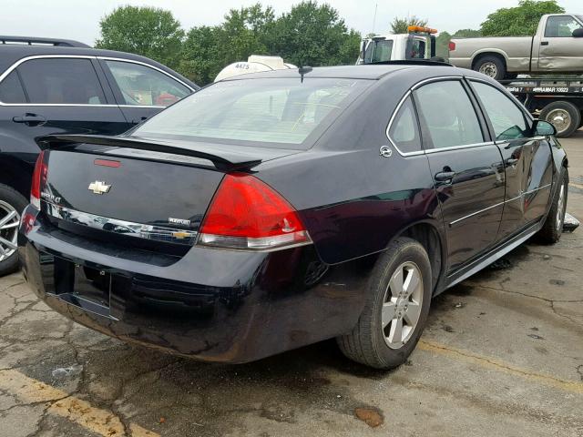 2G1WT57KX91103300 - 2009 CHEVROLET IMPALA 1LT BLACK photo 4