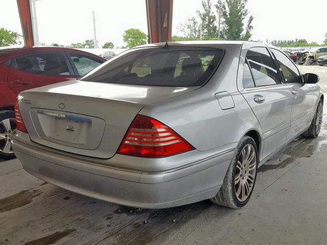 WDBNG70J93A372548 - 2003 MERCEDES-BENZ S 430 SILVER photo 4