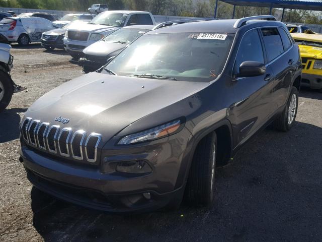 1C4PJLCB3EW186759 - 2014 JEEP CHEROKEE L GRAY photo 2