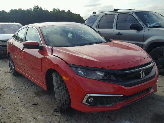 2HGFC1F31KH650142 - 2019 HONDA CIVIC EX RED photo 1