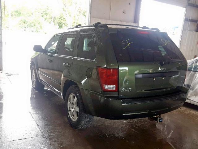 1J8GR48K68C232042 - 2008 JEEP GRAND CHER GREEN photo 3