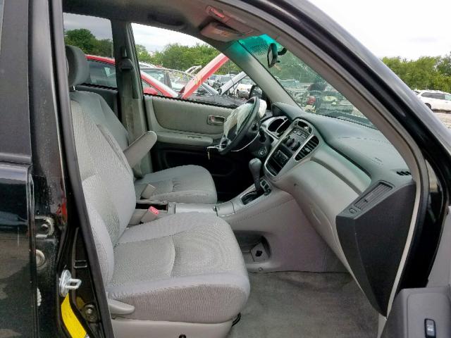 JTEEP21A970196076 - 2007 TOYOTA HIGHLANDER BLACK photo 5