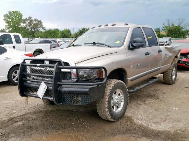 3D7KU28C14G147328 - 2004 DODGE RAM 2500 S TAN photo 2