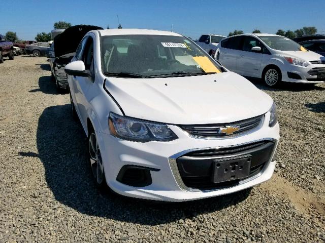 1G1JF5SB8J4131890 - 2018 CHEVROLET SONIC PREM WHITE photo 1