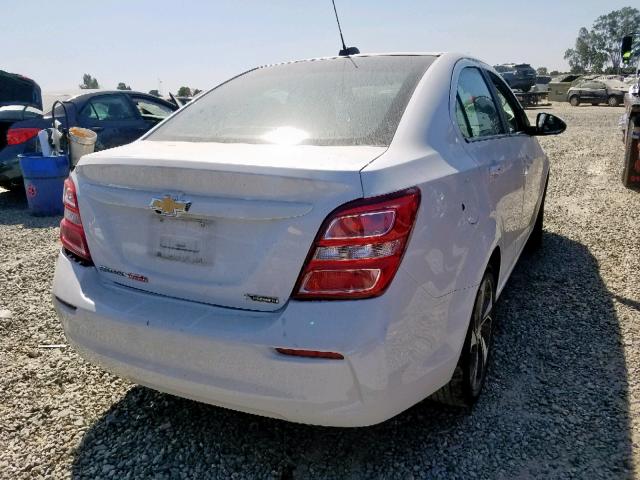 1G1JF5SB8J4131890 - 2018 CHEVROLET SONIC PREM WHITE photo 4