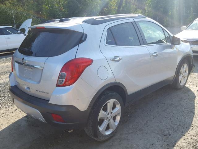 KL4CJBSB7FB165443 - 2015 BUICK ENCORE CON SILVER photo 4