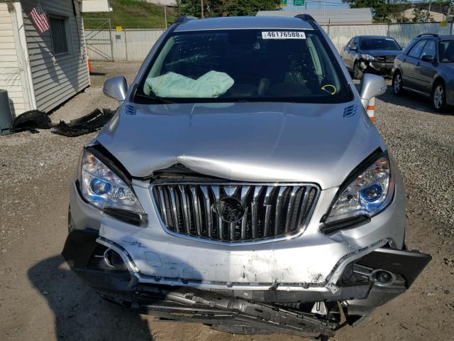 KL4CJBSB7FB165443 - 2015 BUICK ENCORE CON SILVER photo 9