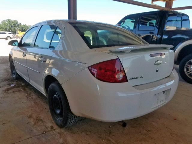 1G1AL55F277227125 - 2007 CHEVROLET COBALT LT WHITE photo 3