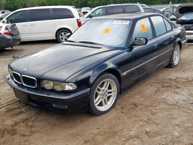 WBAGG83481DN82525 - 2001 BMW 740 I AUTO BLACK photo 2