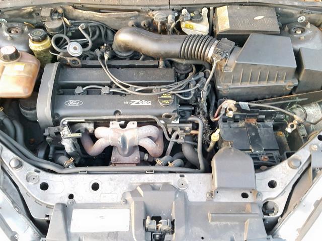 3FAFP31312R213614 - 2002 FORD FOCUS ZX3 GRAY photo 7
