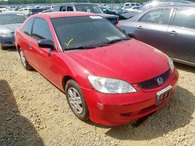 1HGEM22184L081797 - 2004 HONDA CIVIC DX V RED photo 1