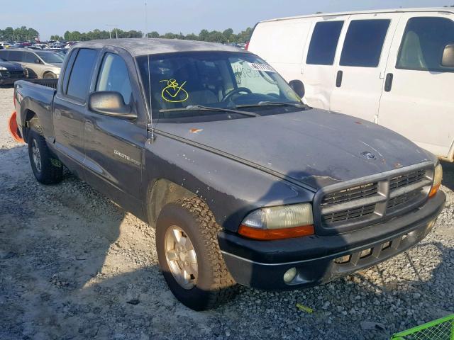 1B7HL38X92S561446 - 2002 DODGE DAKOTA QUA GRAY photo 1