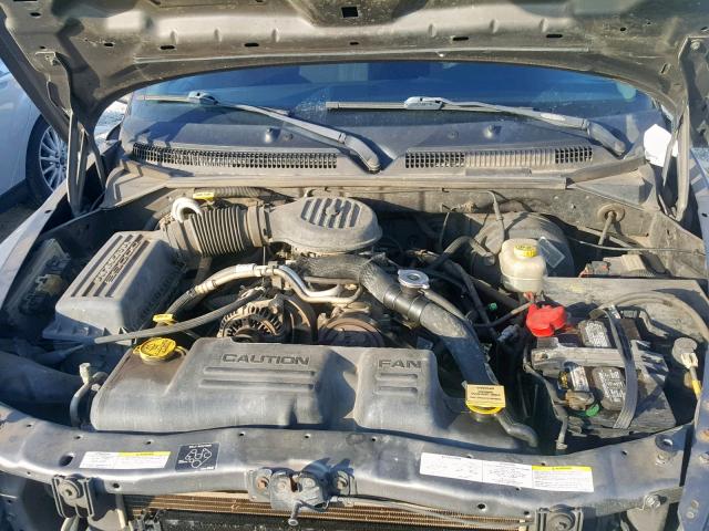 1B7HL38X92S561446 - 2002 DODGE DAKOTA QUA GRAY photo 7