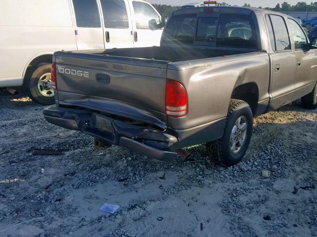 1B7HL38X92S561446 - 2002 DODGE DAKOTA QUA GRAY photo 9