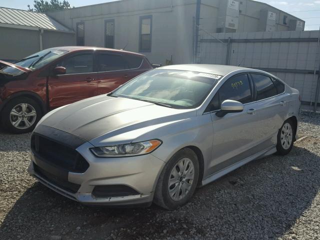 3FA6P0G78DR215274 - 2013 FORD FUSION S SILVER photo 2