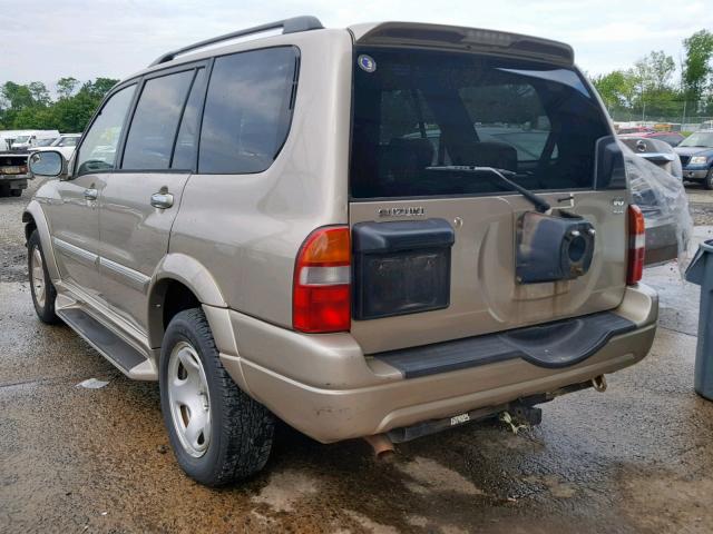 JS3TX92V434101434 - 2003 SUZUKI XL7 PLUS BEIGE photo 3