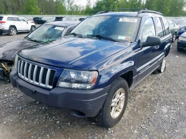 1J4GW48S14C237878 - 2004 JEEP GRAND CHER BLUE photo 2