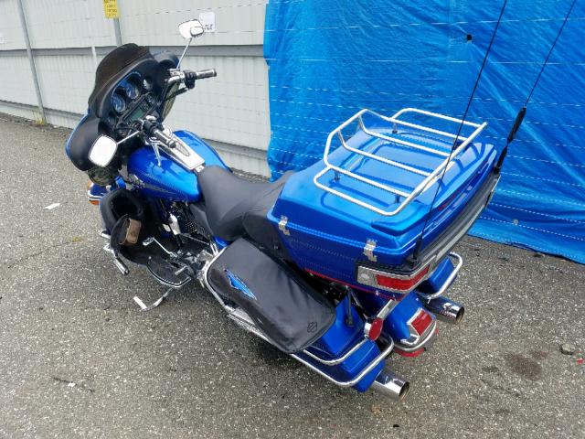 1HD1FC4127Y609933 - 2007 HARLEY-DAVIDSON FLHTCUI BLUE photo 3