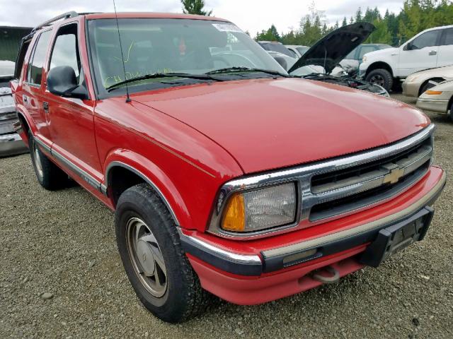 1GNDT13W3T2306916 - 1996 CHEVROLET BLAZER RED photo 1