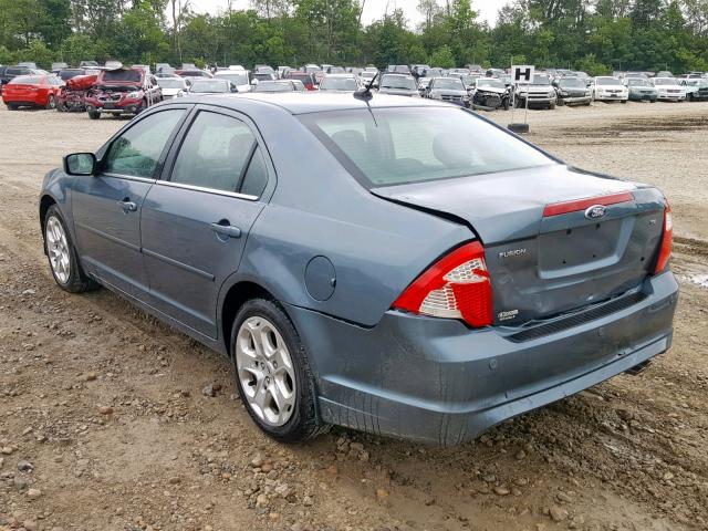 3FAHP0HA7BR302342 - 2011 FORD FUSION SE GRAY photo 3