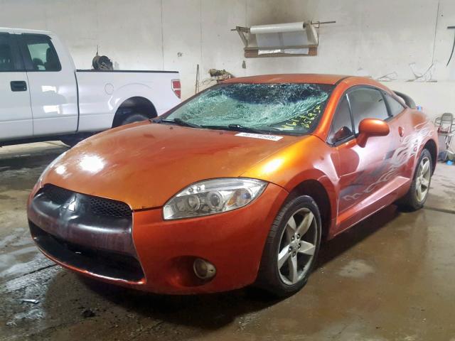 4A3AK34TX6E015327 - 2006 MITSUBISHI ECLIPSE GT ORANGE photo 2