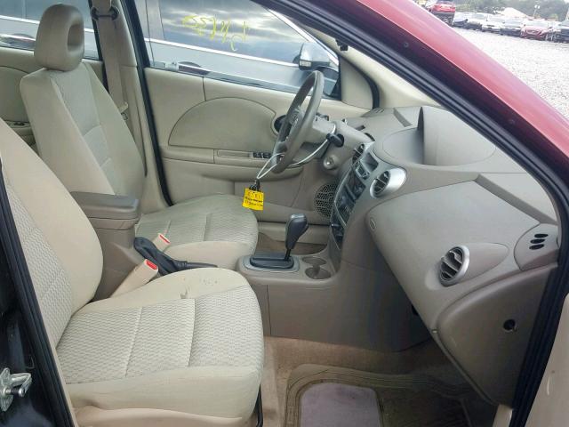 1G8AJ58F37Z113559 - 2007 SATURN ION LEVEL BURGUNDY photo 5