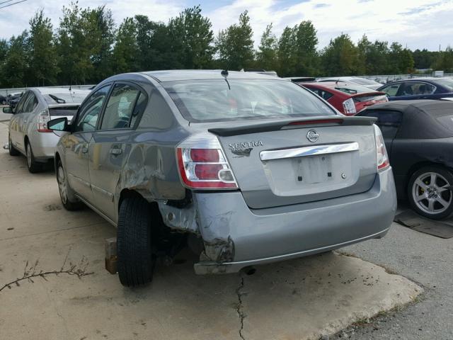 3N1AB6AP2CL771471 - 2012 NISSAN SENTRA 2.0 GRAY photo 3