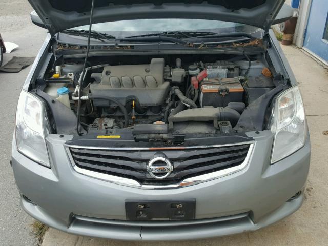 3N1AB6AP2CL771471 - 2012 NISSAN SENTRA 2.0 GRAY photo 7