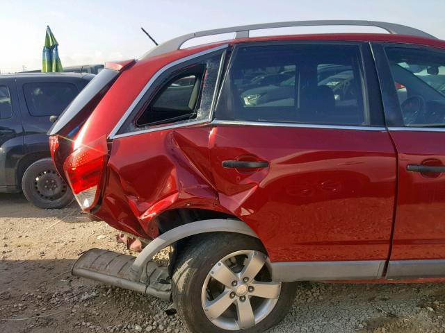 3GNAL2EK2CS576808 - 2012 CHEVROLET CAPTIVA SP RED photo 10