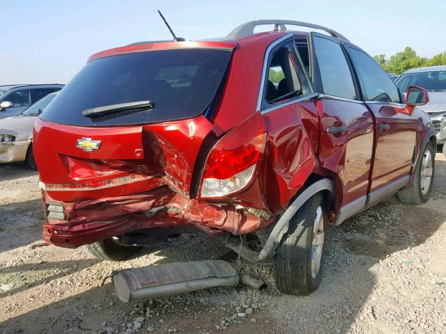 3GNAL2EK2CS576808 - 2012 CHEVROLET CAPTIVA SP RED photo 4