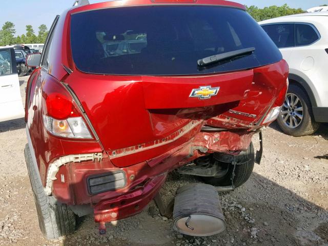 3GNAL2EK2CS576808 - 2012 CHEVROLET CAPTIVA SP RED photo 9